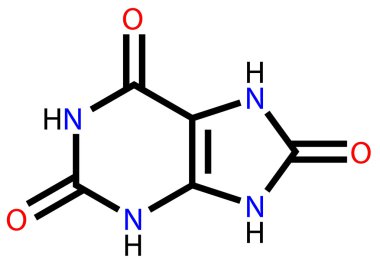 Uric acid structural formula clipart