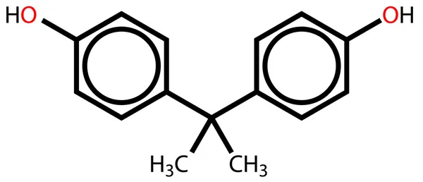 Bisphenol eine Strukturformel — Stockvektor