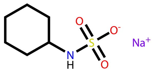 Structuurformule van natriumcyclamaat — Stockvector