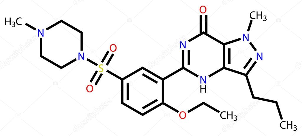 Viagra (sildenafil) structural formula