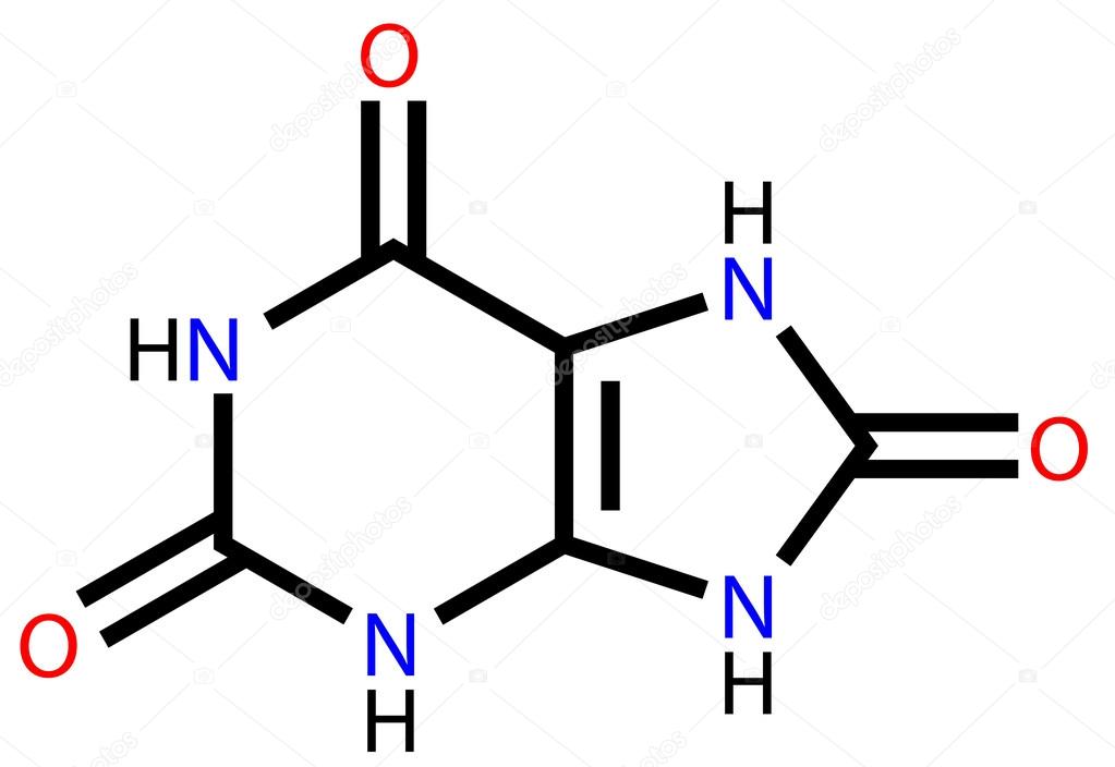 Uric acid structural formula