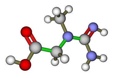 kreatin 3d moleküler yapısı