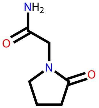 Pirasetam (nootropic ilaç) yapısal formülü