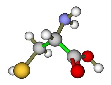 Amino acid cysteine molecular structure clipart