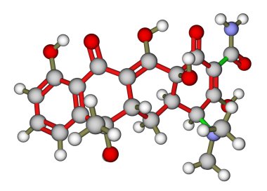 antibiyotik tetrasiklin moleküler yapısı