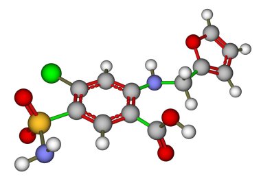 furosemid moleküler yapısı