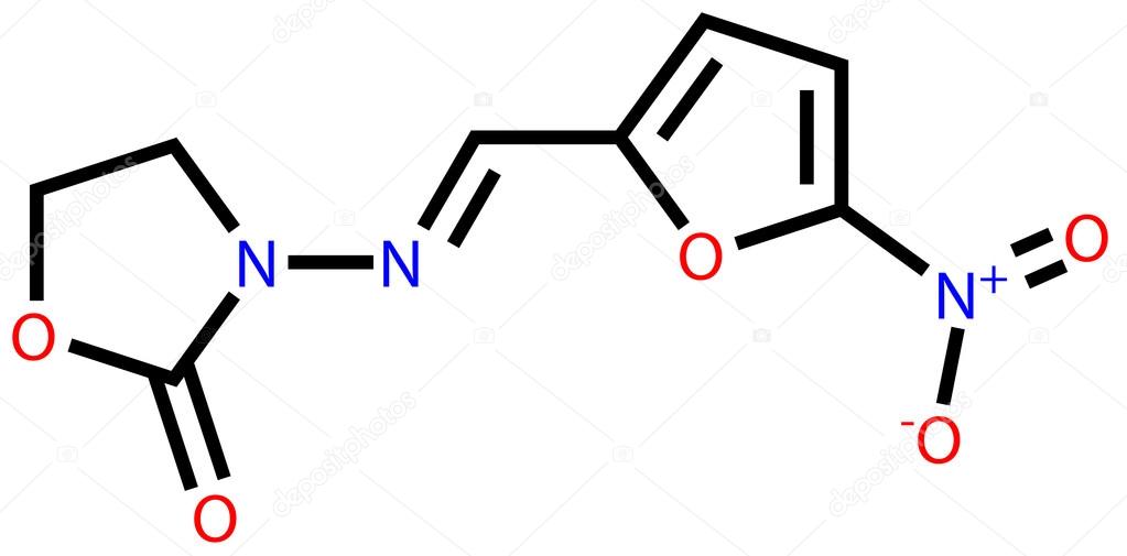 Antibacterial furazolidone structural formula
