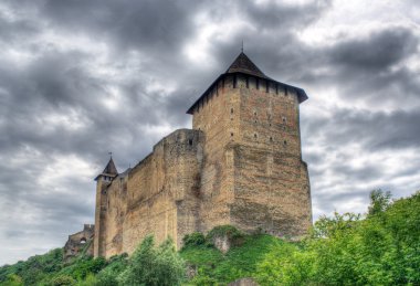 Hotin Kalesi, Ukrayna. HDR görüntüsü