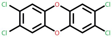 2,3,7,8-tetrachlorodibenzo-p-dioksin (dioxin) zehir. Yapısal