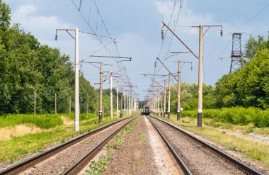 Elektrikli çift-track (25 kv, 50 hz) demiryolu hattı