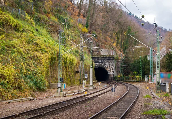 Tunel kolejowy w Heidelbergu, deutsche bahn - Niemcy — Zdjęcie stockowe