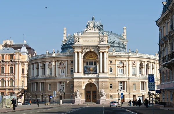 敖德萨歌剧和芭蕾舞剧院的视图。乌克兰 — 图库照片