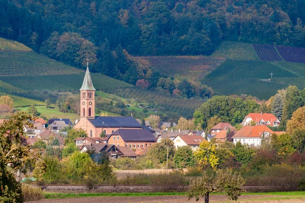 Uitzicht op ohlsbach stad in de bergen van het Zwarte Woud — Stockfoto