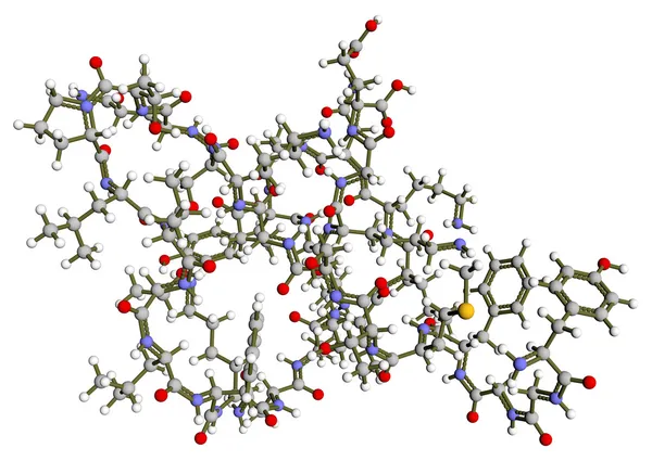 Молекулярна структура Beta-endorphin — стокове фото