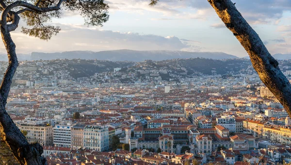 Utsikt over Nice by - Côte d 'Azur - Frankrike – stockfoto