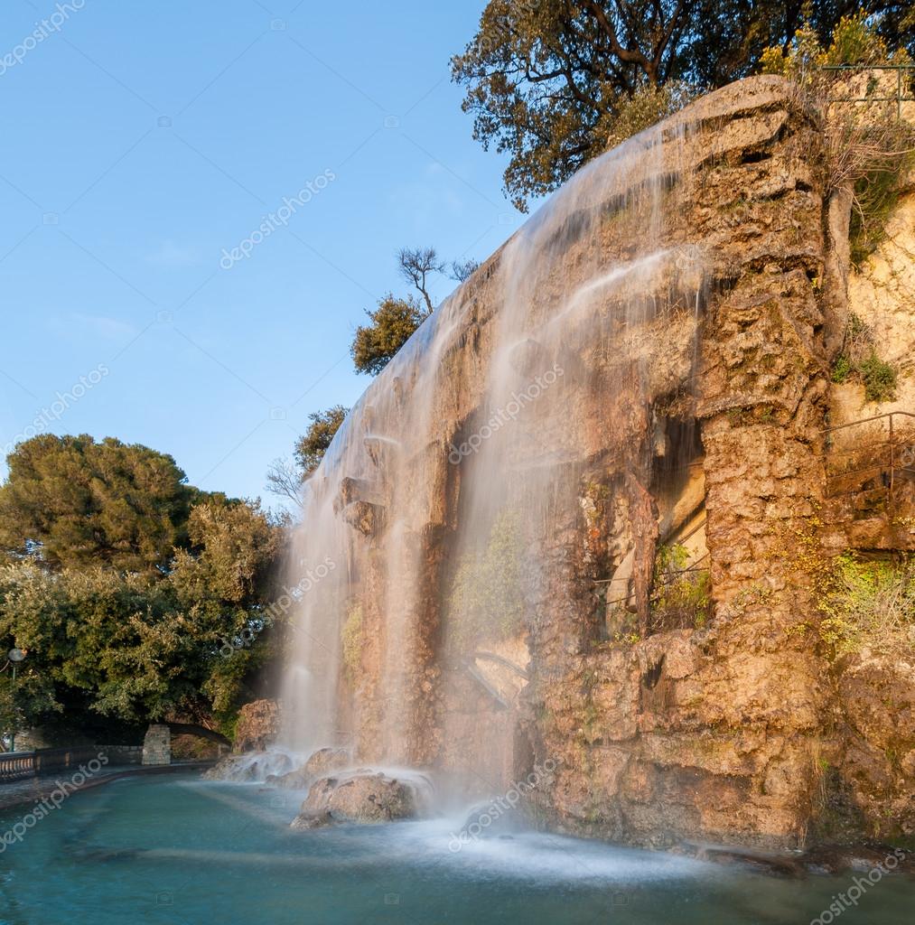 Waterfall in Parc de la Colline du Château Nice, France Stock Photo by ©Leonid_Andronov 21263567