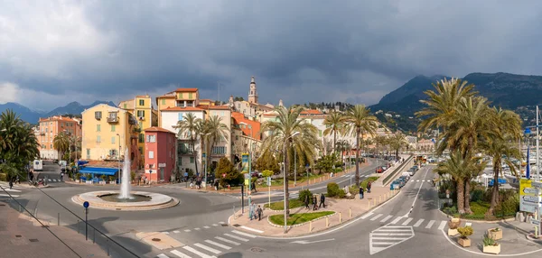 Veduta della città di Mentone - Costa Azzurra, Francia — Foto Stock