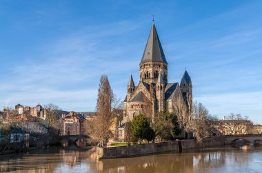 Tapınak neuf de metz moselle Nehri - lorraine, Fransa