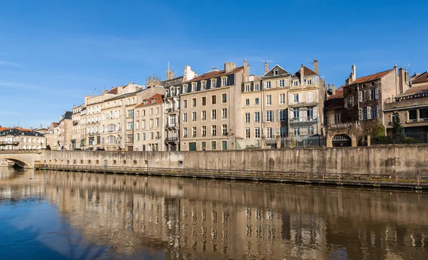 Veduta della città di Metz sul fiume Mosella - Lorena, Francia — Foto Stock