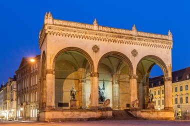 Feldherrnhalle odeonsplatz Münih - Bavyera, Almanya