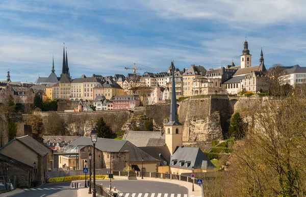 Weergave van de stad Luxemburg - unesco werelderfgoed — Stockfoto