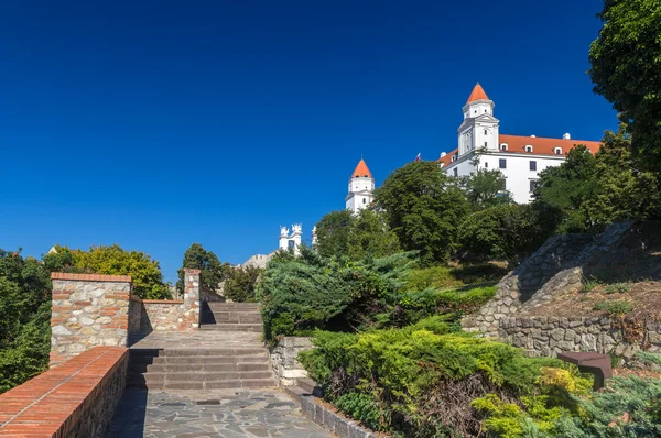 Ascent to Bratislava Castle - Slovakia — Stock Photo, Image