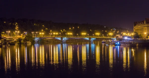 Svatopluk Cech Bridge in Prague - Czech Republic — Stock Photo, Image