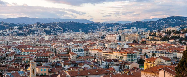 Panorama de la ciudad de Niza - Costa Azul — Foto de Stock