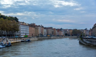 Lyon şehrinin saone Nehri - Fransa