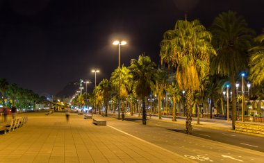 gece - catalonia, İspanya Barselona setin