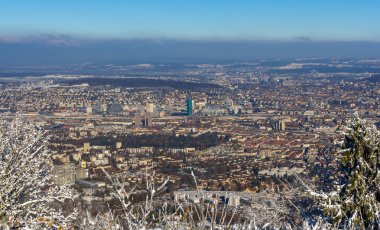 Zürih'ten uetliberg dağ - İsviçre görünümünü