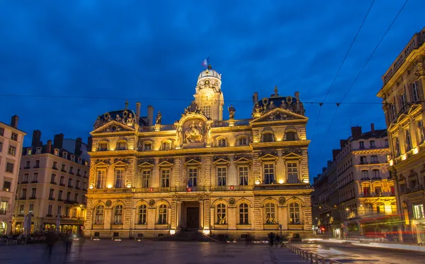 Готель de ville (ратуша) в Ліоні, Франції — стокове фото