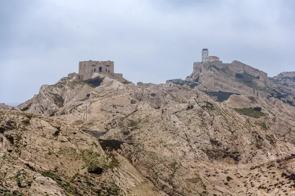 Pomegues island, marseille-ben, egykori katonai zóna — Stock Fotó