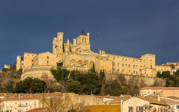 View of St. Nazaire Cathedral in Beziers, France — Stock Photo, Image