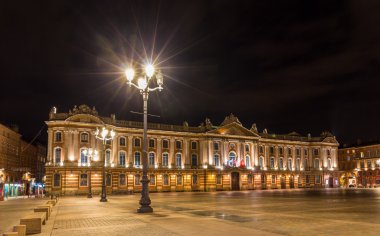 Capitole de toulouse gece - Fransa, midi pyrenees