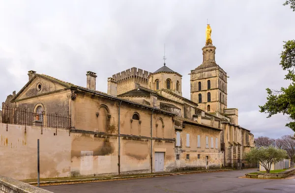 Catedral de Notre-Dame des Doms de Aviñón, Francia — Foto de Stock