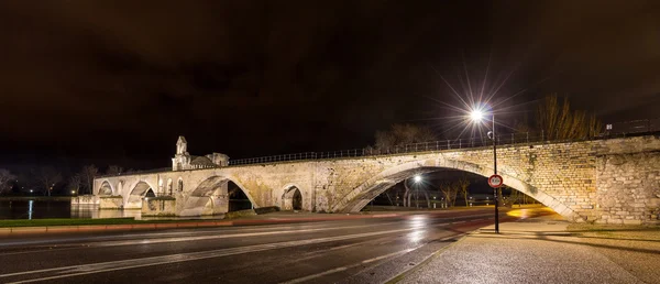 Pont Saint-Benezet in Avignon, a world heritage site in France — Stock Photo, Image