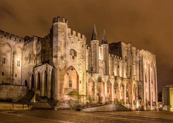 Papstpalast in Avignon, UNESCO-Weltkulturerbe, Frankreich — Stockfoto