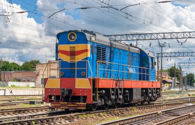 shunter Ukraynalı bir istasyonu