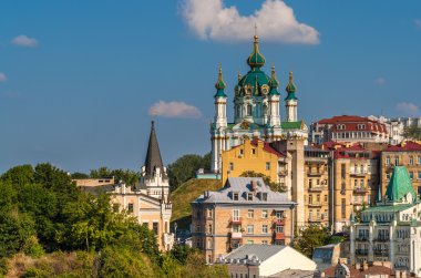 Görünüm st andrew's Kilisesi - Kiev, Ukrayna