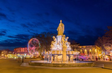 Fontaine pradier de nimes - Fransa, languedoc-roussillon
