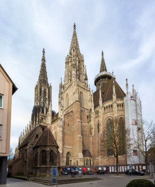 ulm minster - Almanya, baden wurttemberg görünümünü