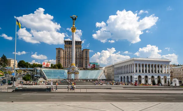 Náměstí nezávislosti v Kyjevě, Ukrajina — Stock fotografie