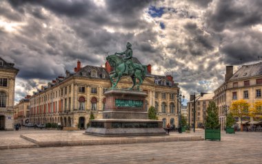 Monument of Jeanne d'Arc in Orleans, France clipart