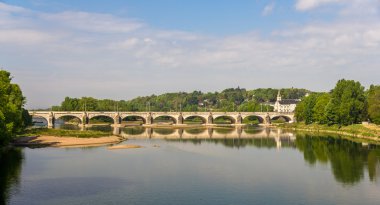 Pont Wilson in Tours - France, Region Centre clipart