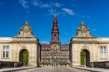 giriş christiansborg Sarayı, Kopenhag, Danimarka