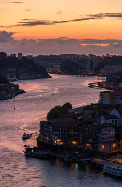 Sunset over Porto - Portugal — Stock Photo, Image