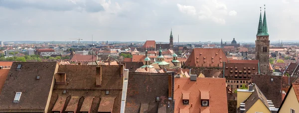 Visa Nürnberg från slottet — Stockfoto