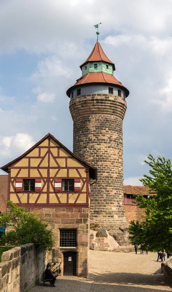 Věž v Norimberku castle - Německo, Bavorsko — Stock fotografie