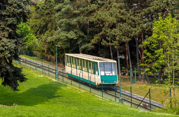 A sikló autó Prágában — Stock Fotó